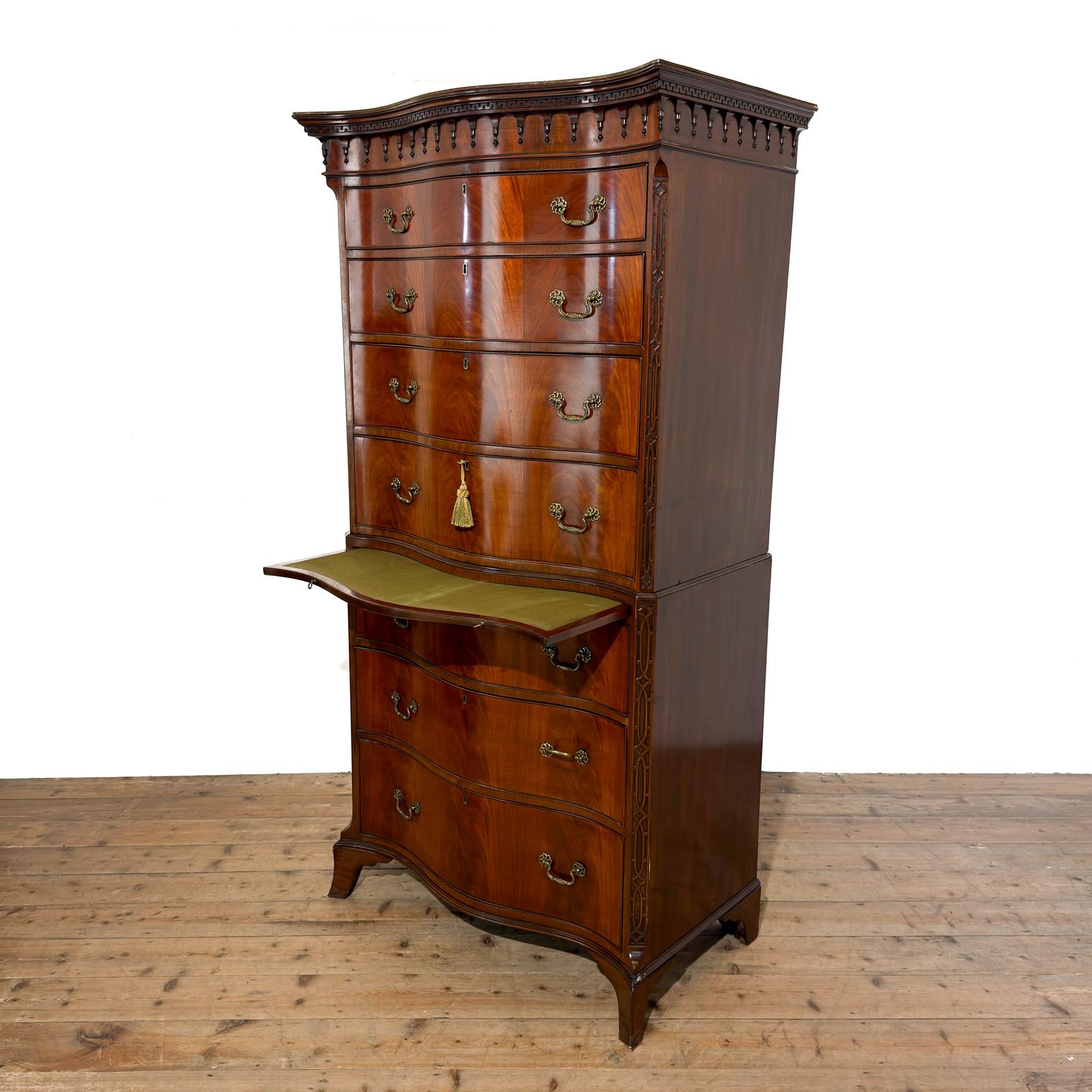 Antique Mahogany Serpentine Chest on Chest (1 of 11) Antique Mahogany Serpentine Chest on Chest (1 of 11)