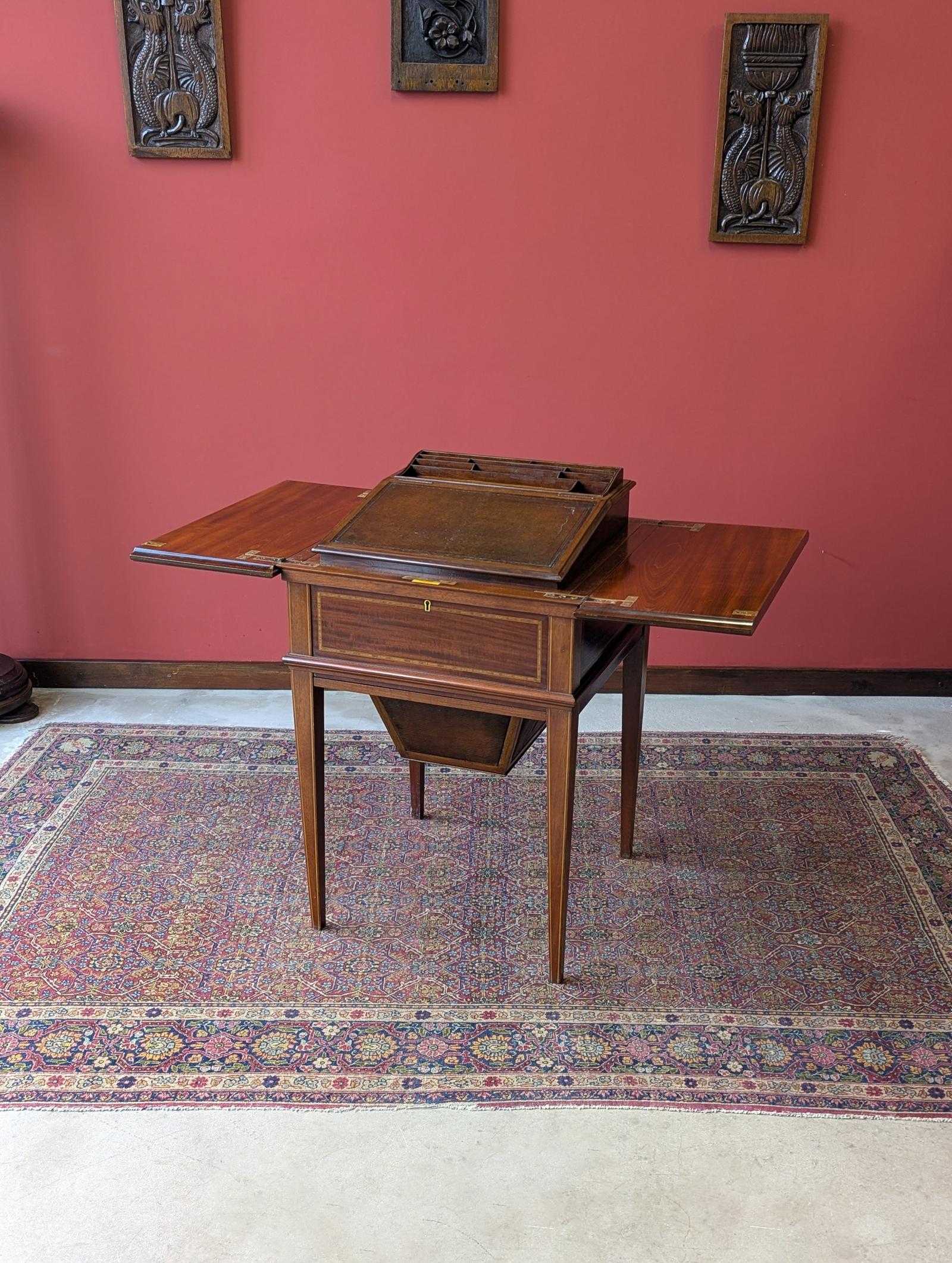 Antique Victorian Mahogany Metamorphic Side Table / Pop-up Writing Desk by Finnigans (1 of 10)