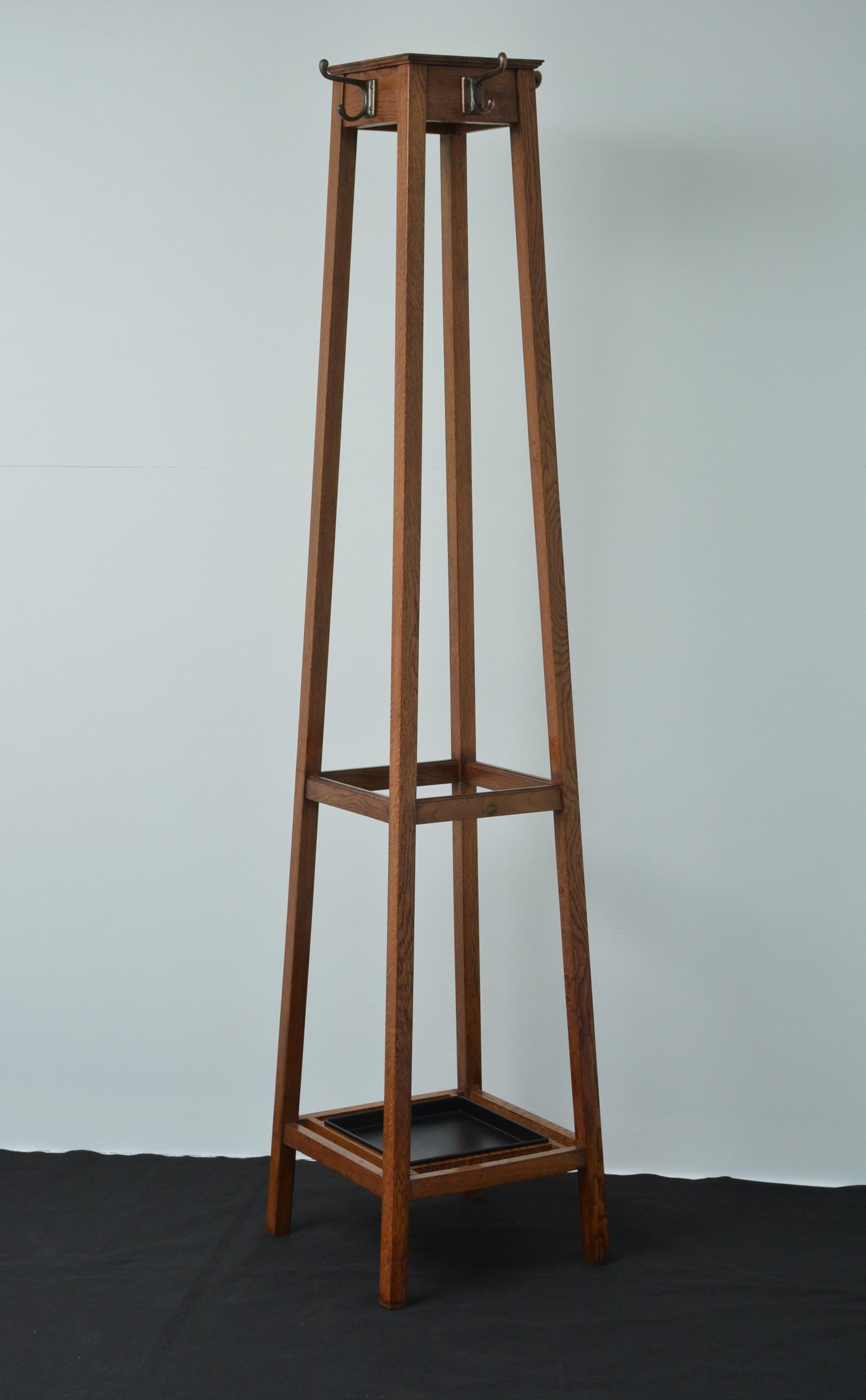 English Arts & Crafts Oak Coat Stand by Astrola (1 of 18) English Arts & Crafts Oak Coat Stand by Astrola (1 of 18)