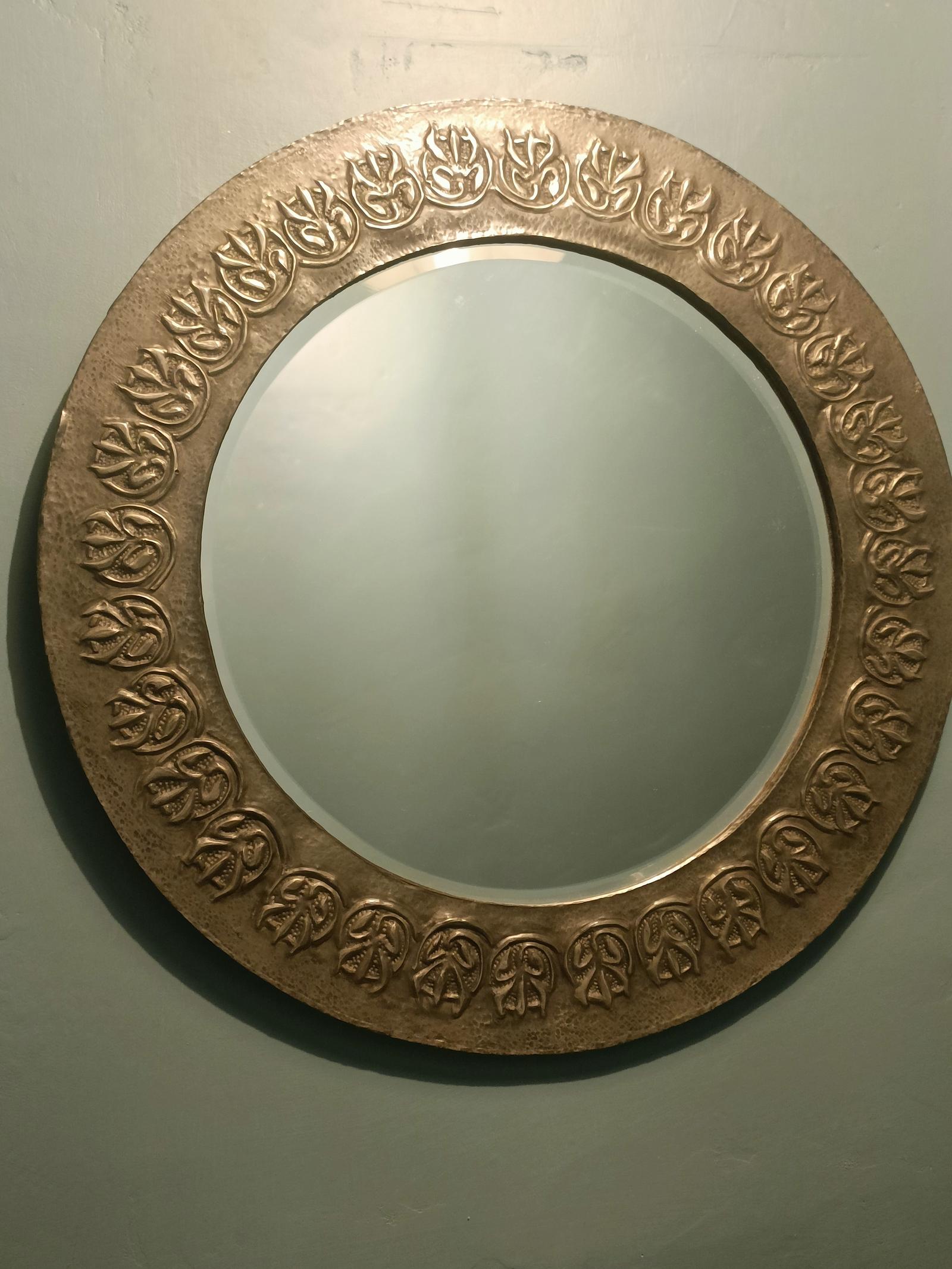 Sensational Arts & Crafts Pewter Mirror (1 of 2) Sensational Arts & Crafts Pewter Mirror (1 of 2)