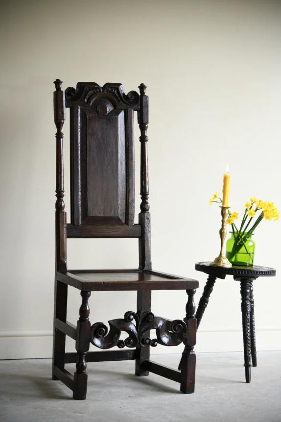 Antique English Oak Chair (1 of 12)