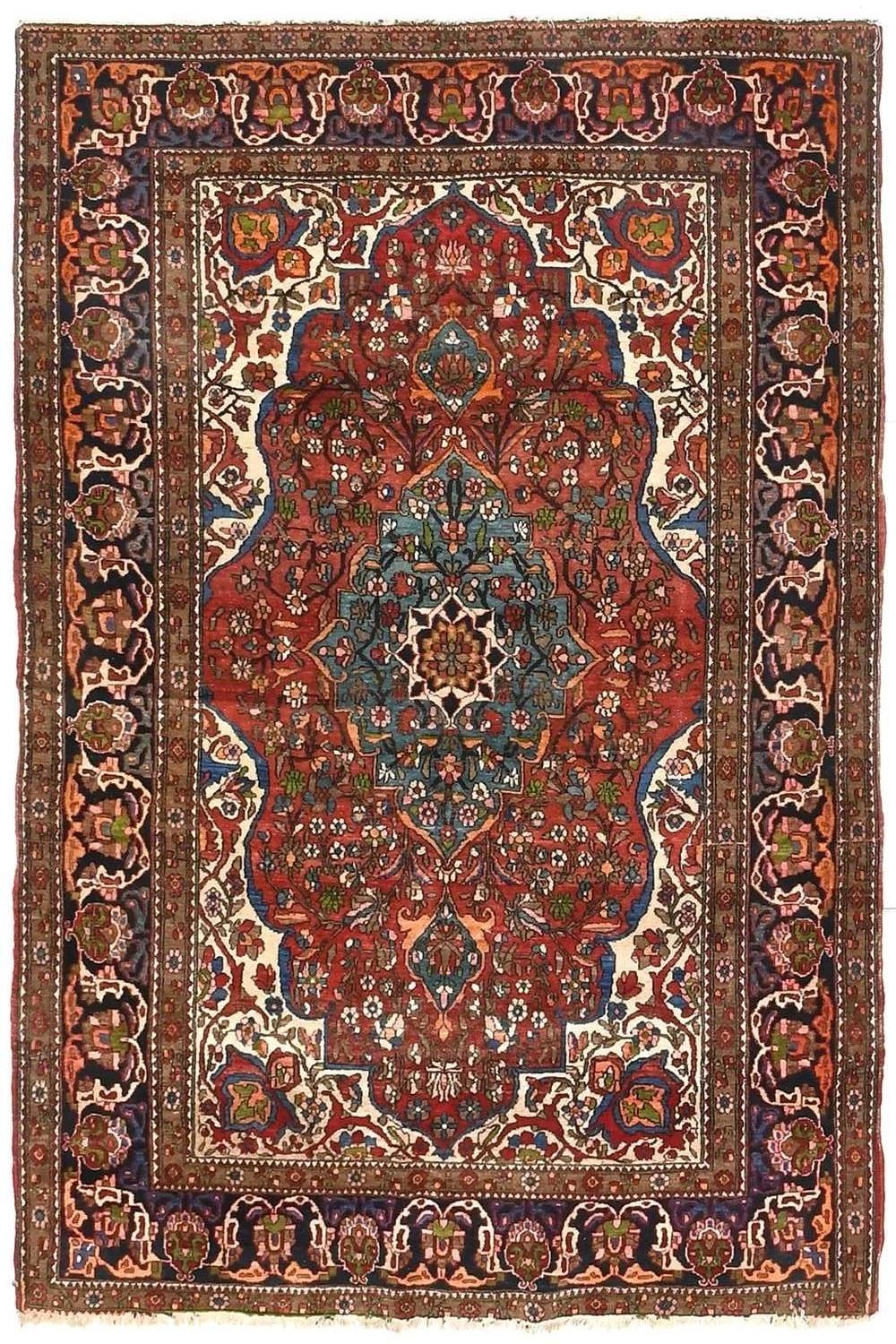 Antique Ishfahan Carpet (1 of 6) Antique Ishfahan Carpet (1 of 6)
