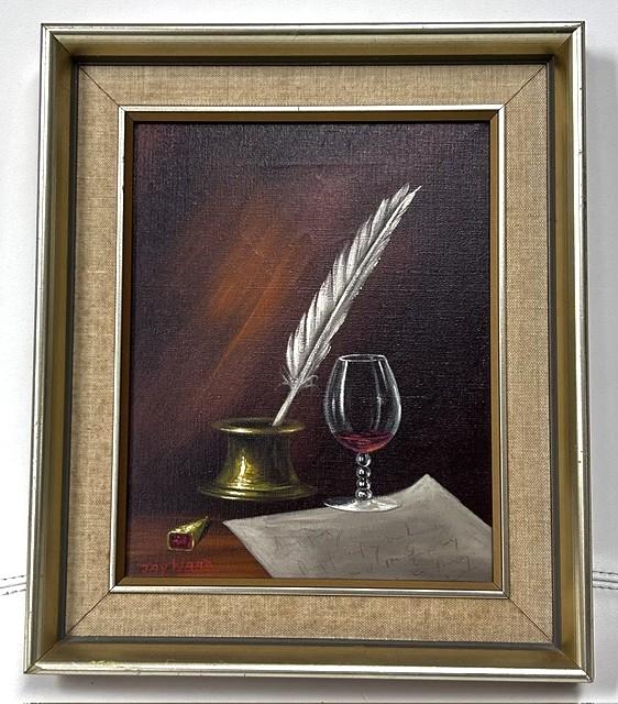 Framed Oil on Canvas Still Life - Signed by Artist Jay Ward (1 of 2) Framed Oil on Canvas Still Life - Signed by Artist Jay Ward (1 of 2)