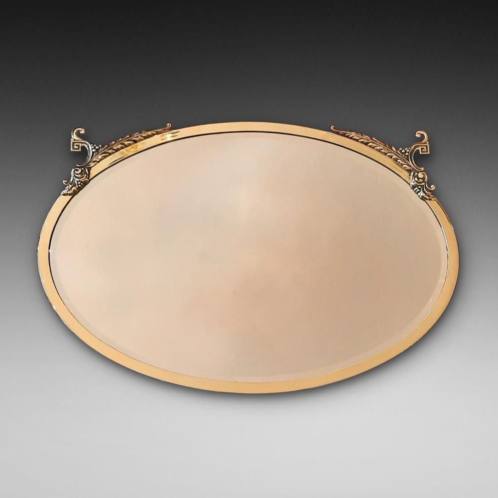 Arts & Crafts Brass Mirror (1 of 5)