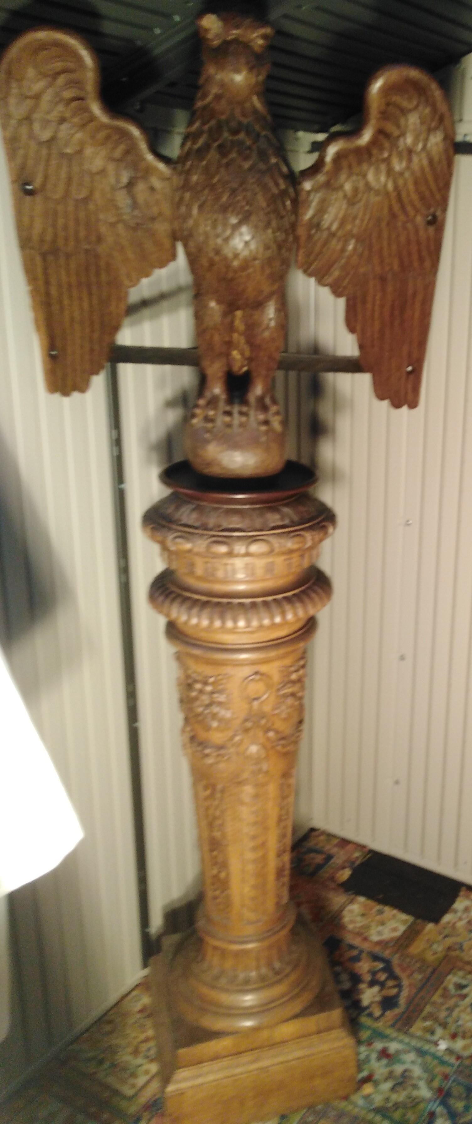 Oak Eagle Carved Wooden Lectern (1 of 4)