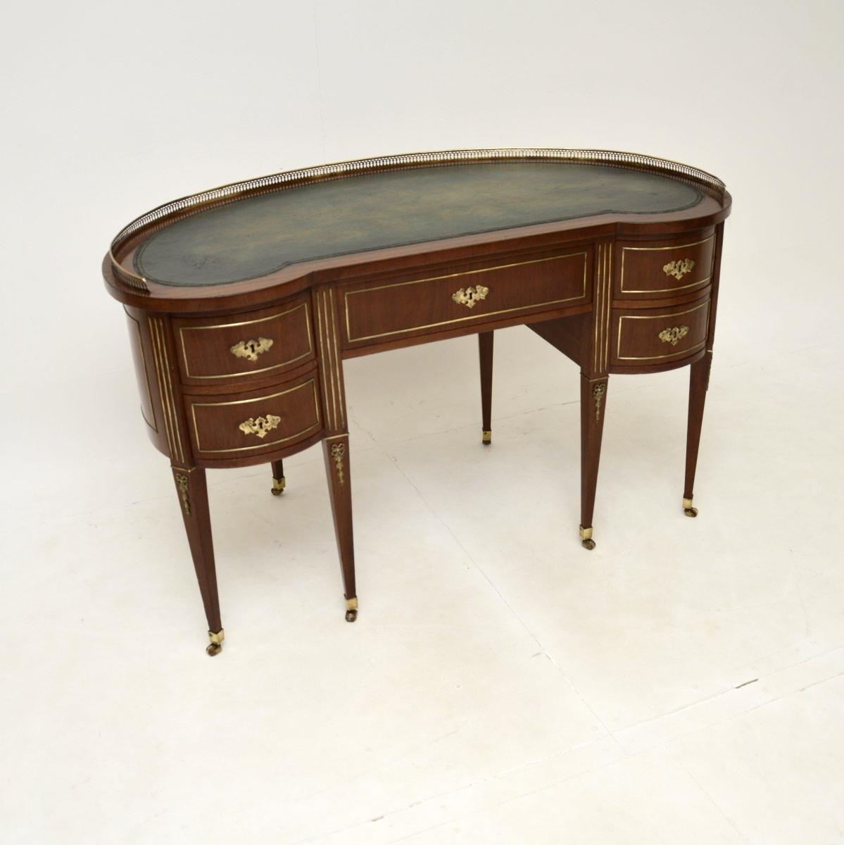 Antique Mahogany Leather Top Austrian Empire Desk (1 of 12)