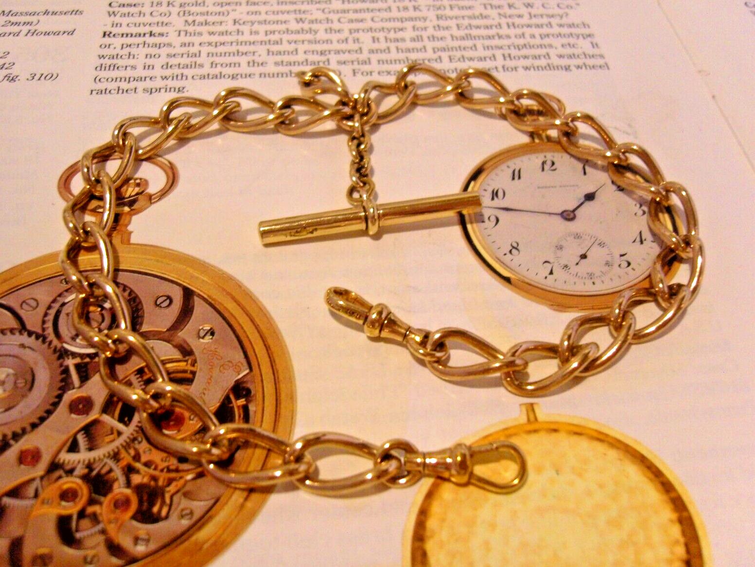 Pocket Watch Chain 1890s Victorian 12ct Rose Rolled Gold Albert & T Bar (1 of 10)