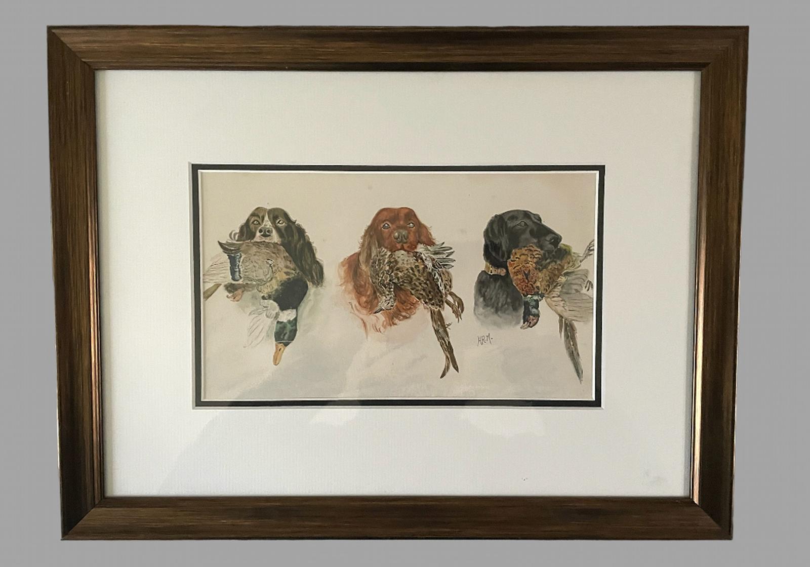 Raoul Millais - Watercolour - Working Dogs (1 of 6)