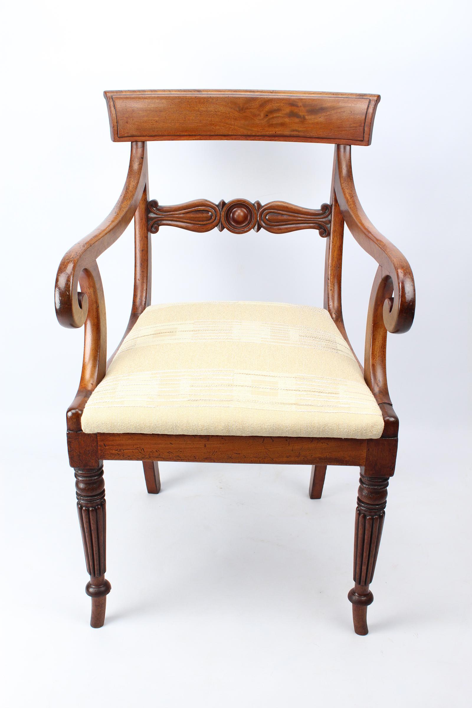 Antique Regency Mahogany Carver Chair / Desk Chair (1 of 13) Antique Regency Mahogany Carver Chair / Desk Chair (1 of 13)