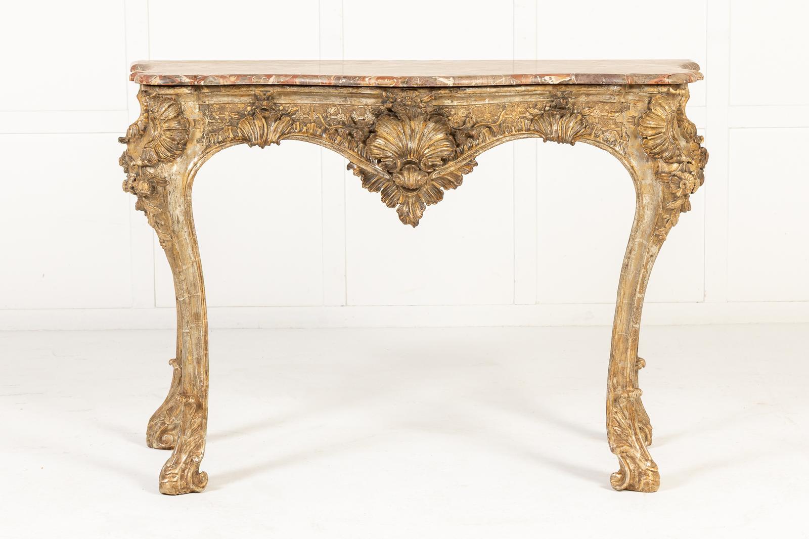 18th Century Italian Silver Gilt Console Table (1 of 1) 18th Century Italian Silver Gilt Console Table (1 of 1)
