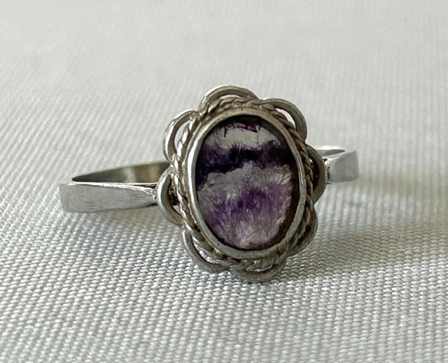 Derbyshire Blue John & Silver Ring (1 of 5) Derbyshire Blue John & Silver Ring (1 of 5)