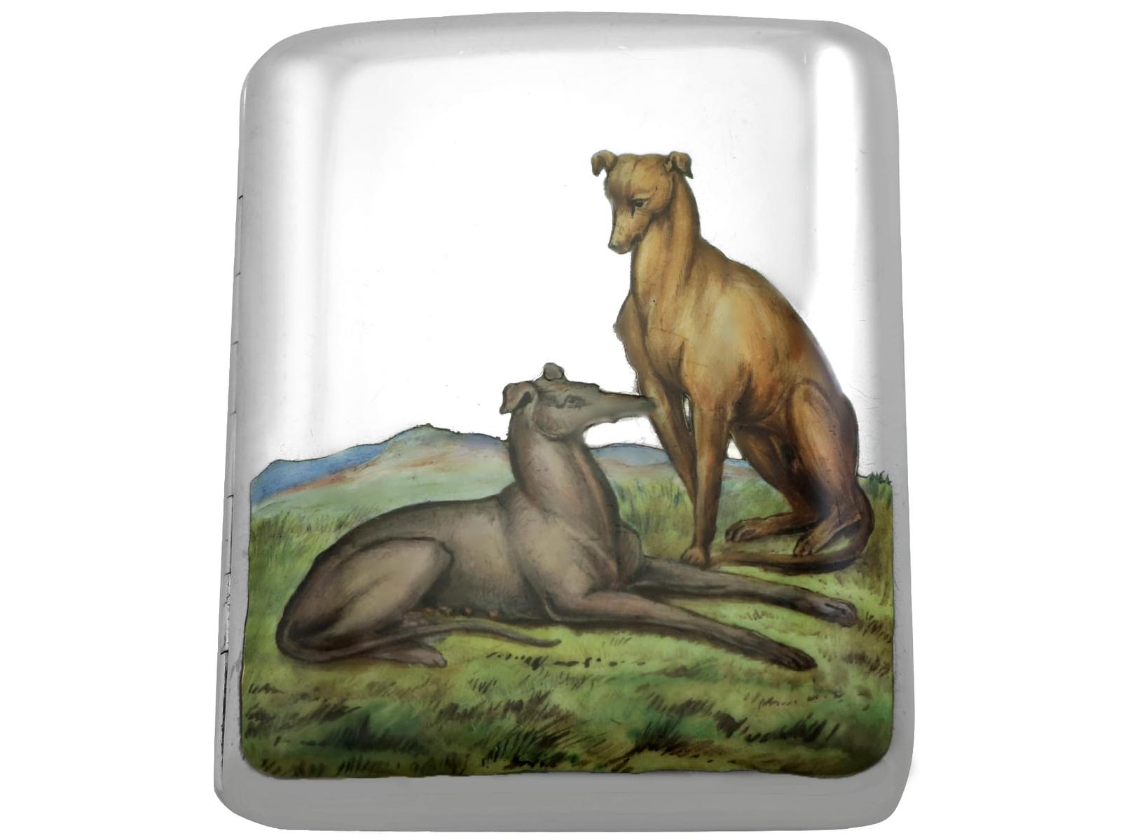 Sterling Silver Cigarette Case - Antique Victorian 1885 (1 of 12)