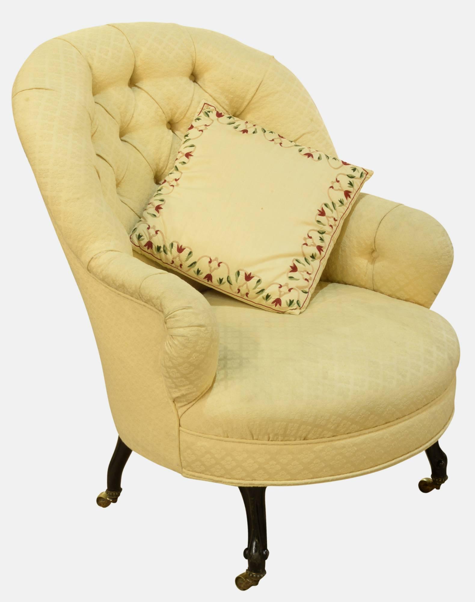 Victorian Button Backed Occasional Chair (1 of 1) Victorian Button Backed Occasional Chair (1 of 1)