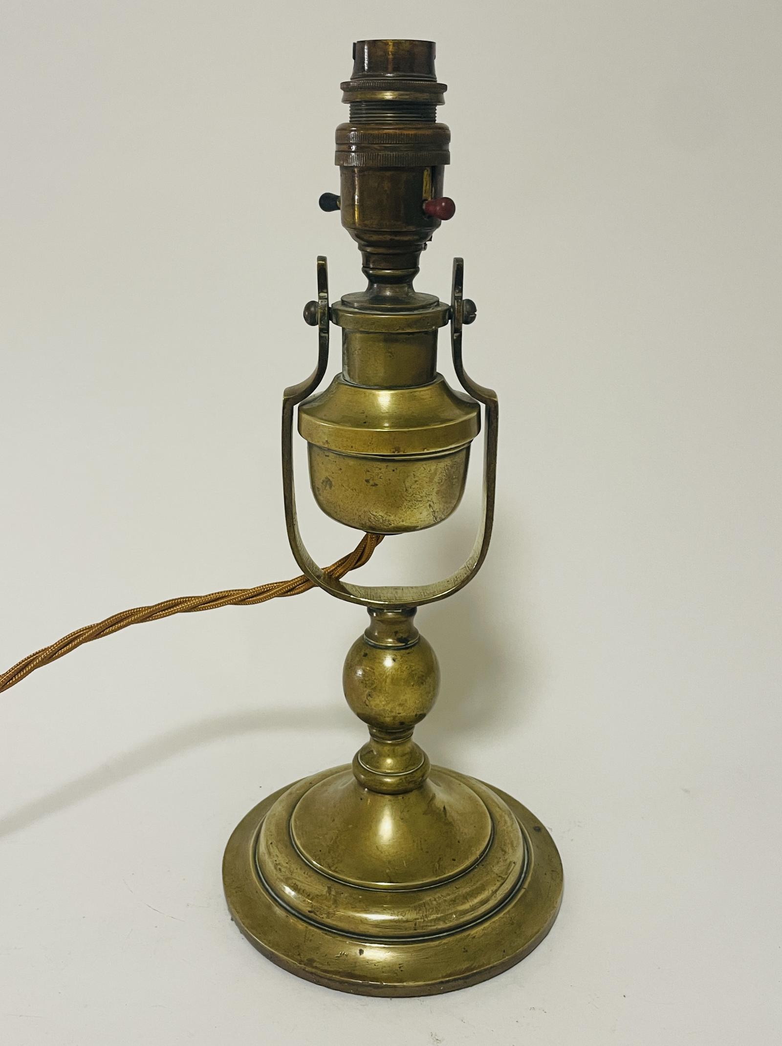 Antique Brass Ship's Gimbal Lamp (1 of 13)