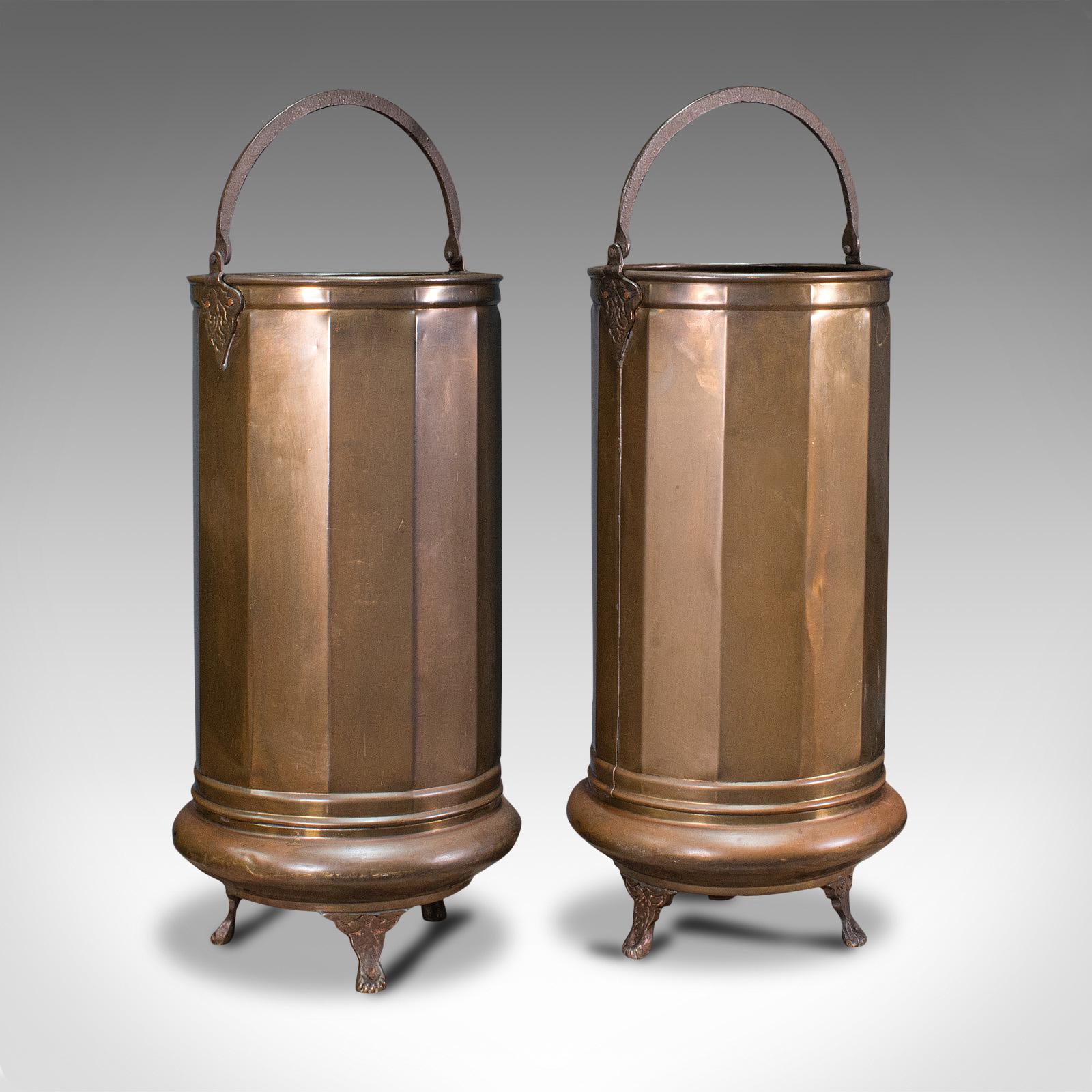 Pair of Antique Stick Stands, Brass, Umbrella Rack, Fireside Bin, Victorian (1 of 12) Pair of Antique Stick Stands, Brass, Umbrella Rack, Fireside Bin, Victorian (1 of 12)