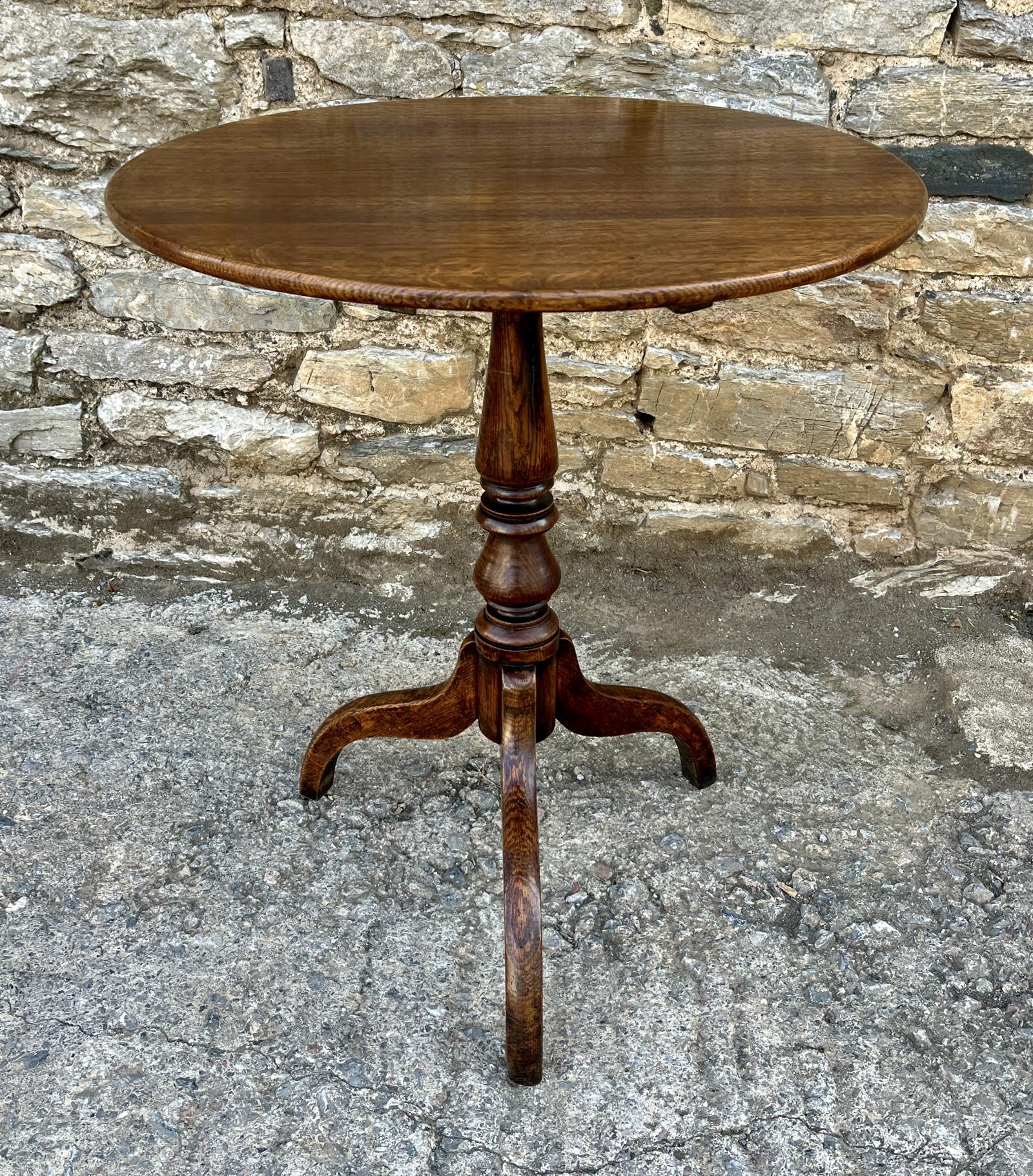 Georgian Oak Tilt Top Wine Table (1 of 12)