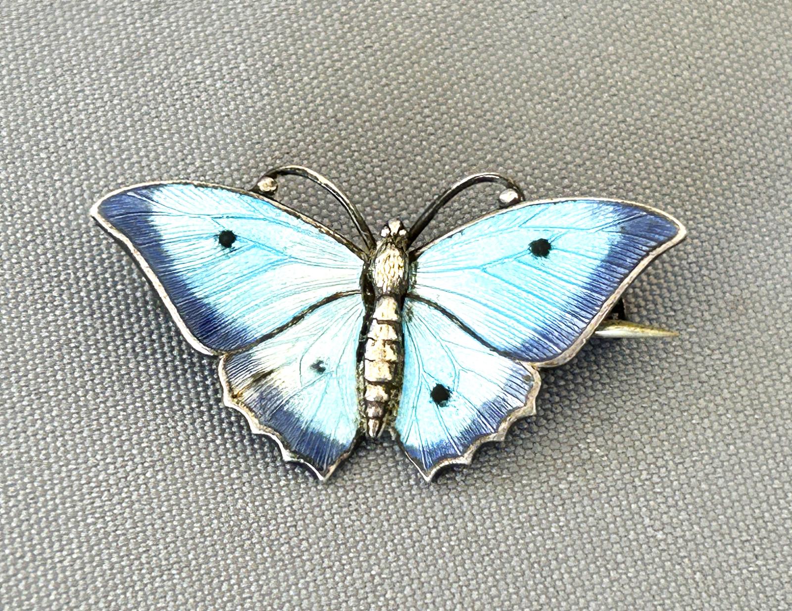Charles Horner Silver & Enamel Butterfly Brooch (1 of 6) Charles Horner Silver & Enamel Butterfly Brooch (1 of 6)