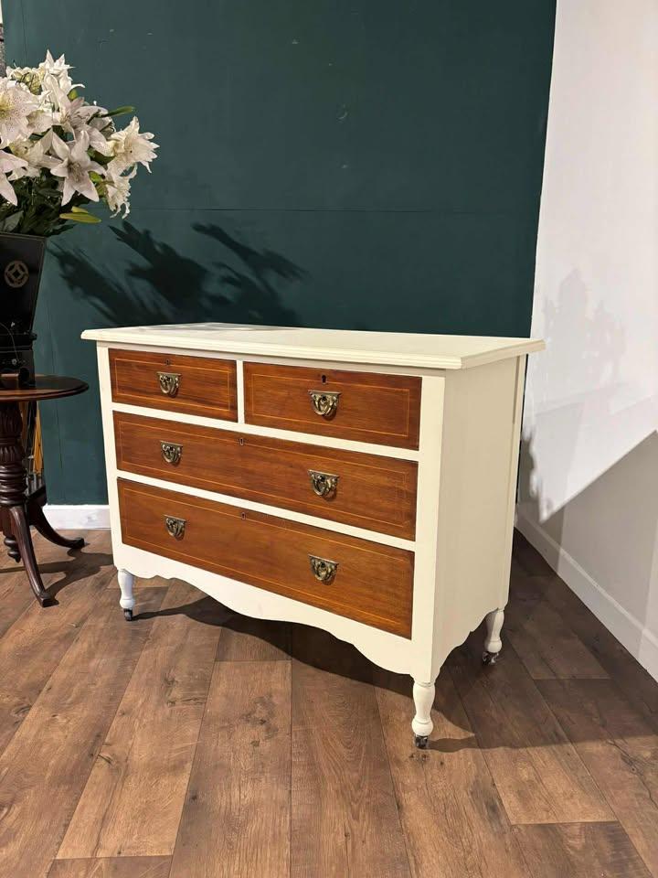 Edwardian Mahogany Painted Chest of Drawers (1 of 16)