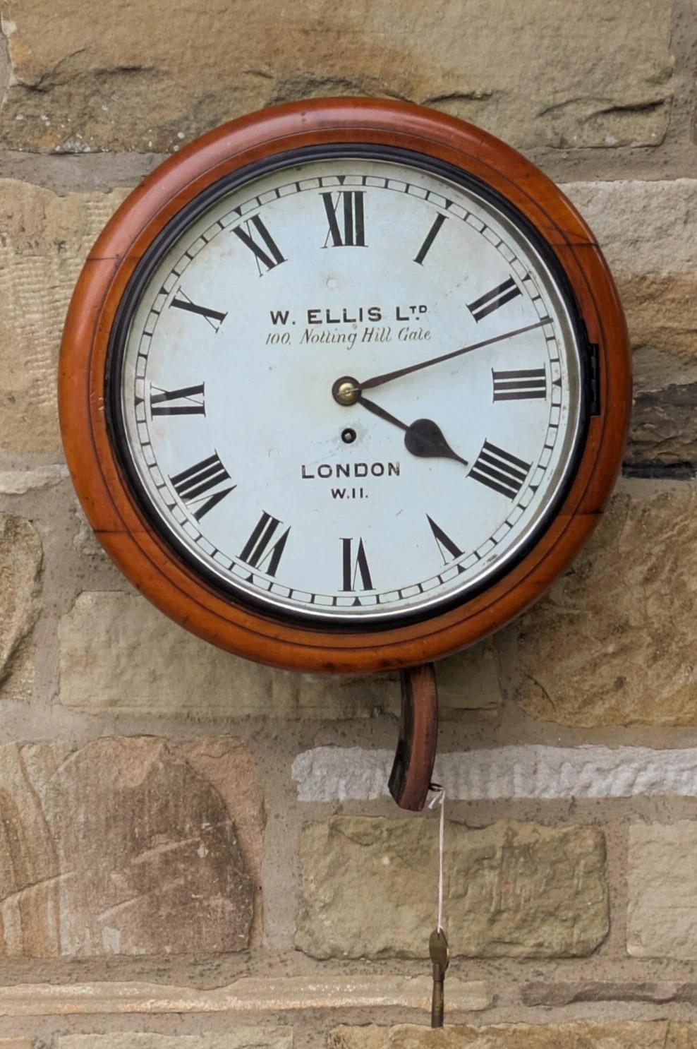 Antique Station Clock W. Ellis Notting Hill (1 of 8)
