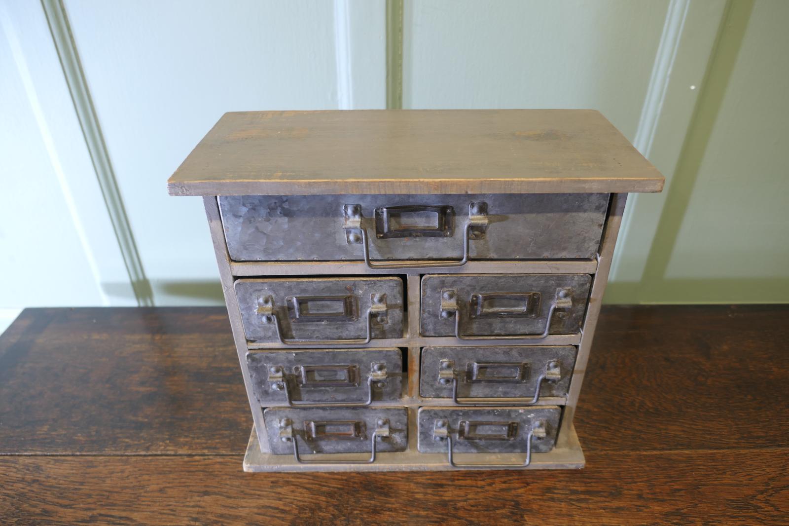 Industrial Look Metal Filing Drawers, Collector Cabinet (1 of 4)