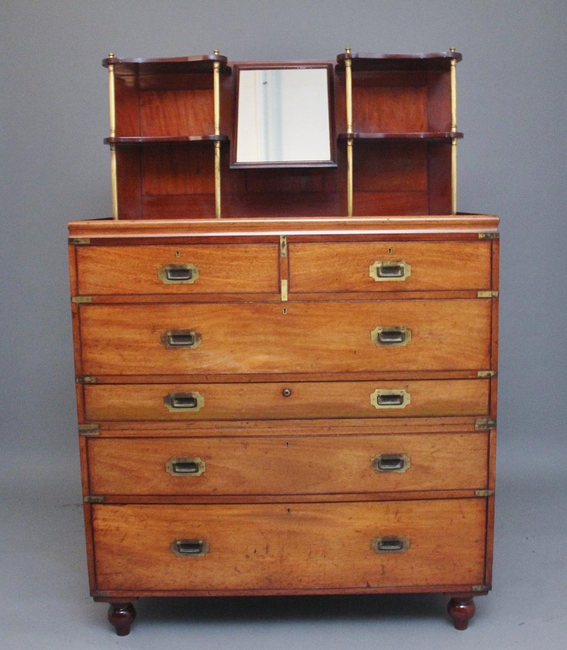 19th Century Mahogany Military Chest (1 of 14)