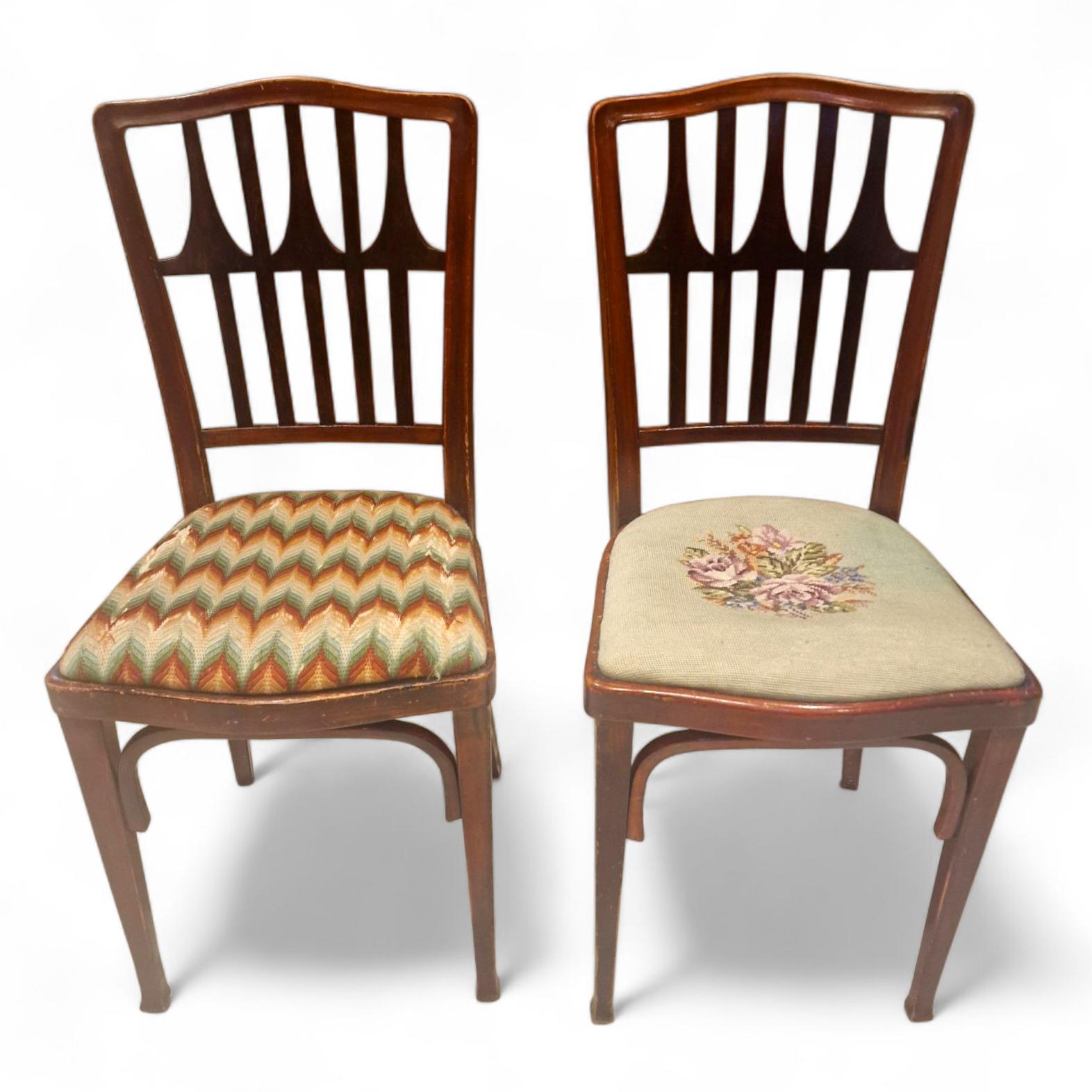 A Rare Pair of Unrestored J & J Kohn Bentwood Koloman Moser Chairs Circa1910 (1 of 36)