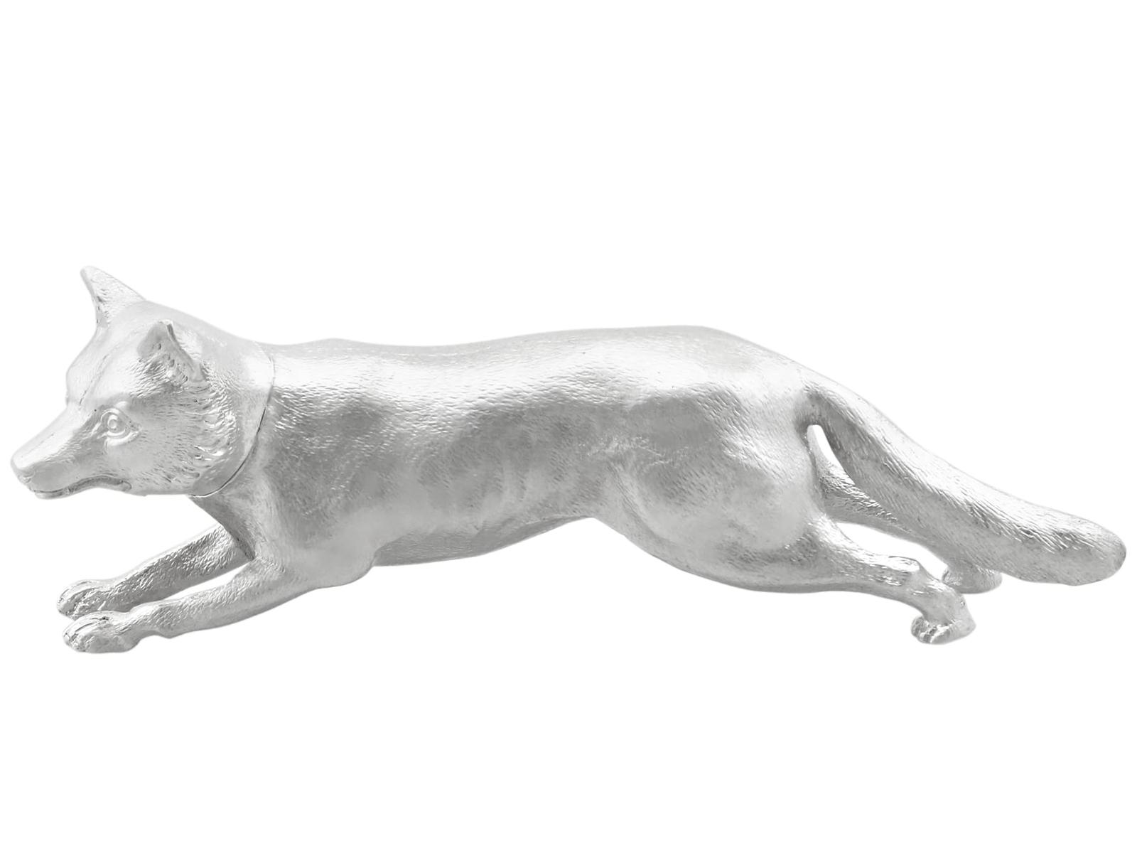 Antique George V Sterling Silver Fox Pepperette 1910 (1 of 16)