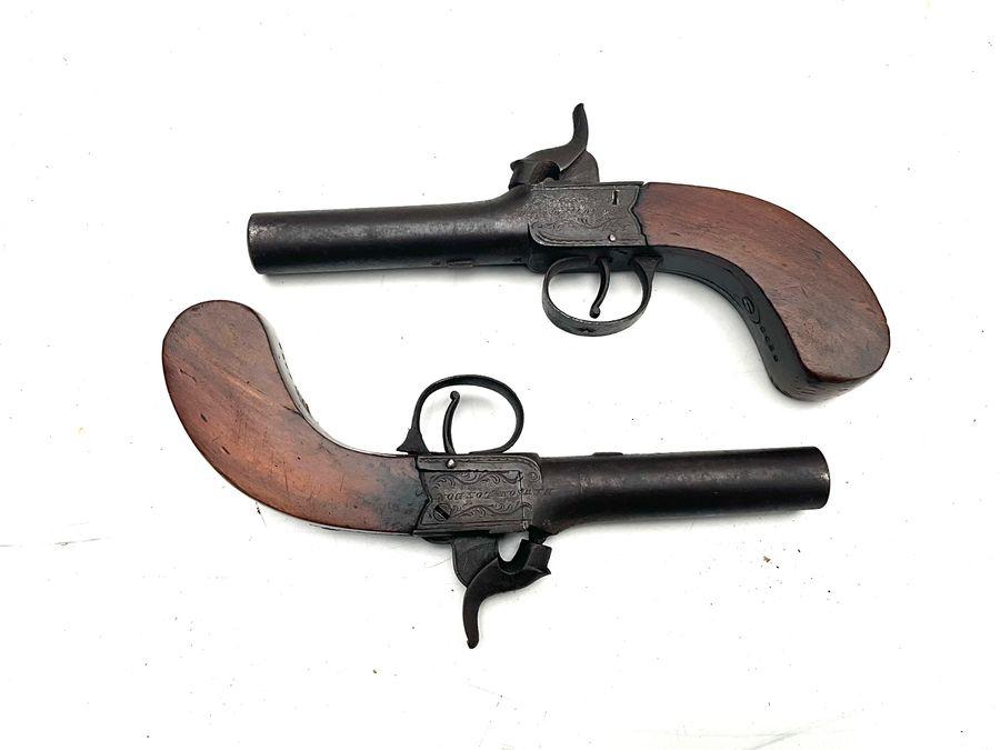 Pair of Percussion Overcoat Pistols (1 of 12)