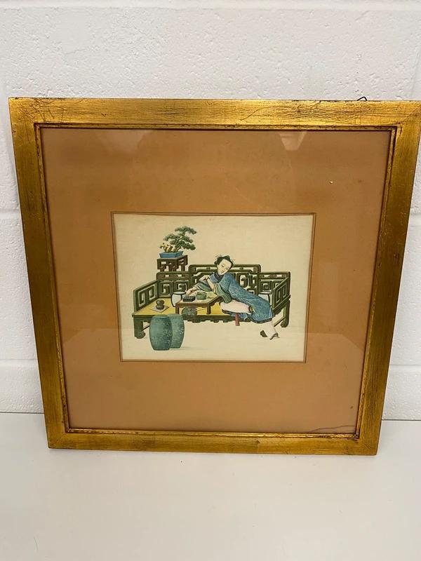 1924 Chinese Miniatures Colour Print – Rudolf Payer-thurn –lady Resting on Daybed Lounge (1 of 4) 1924 Chinese Miniatures Colour Print – Rudolf Payer-thurn –lady Resting on Daybed Lounge (1 of 4)
