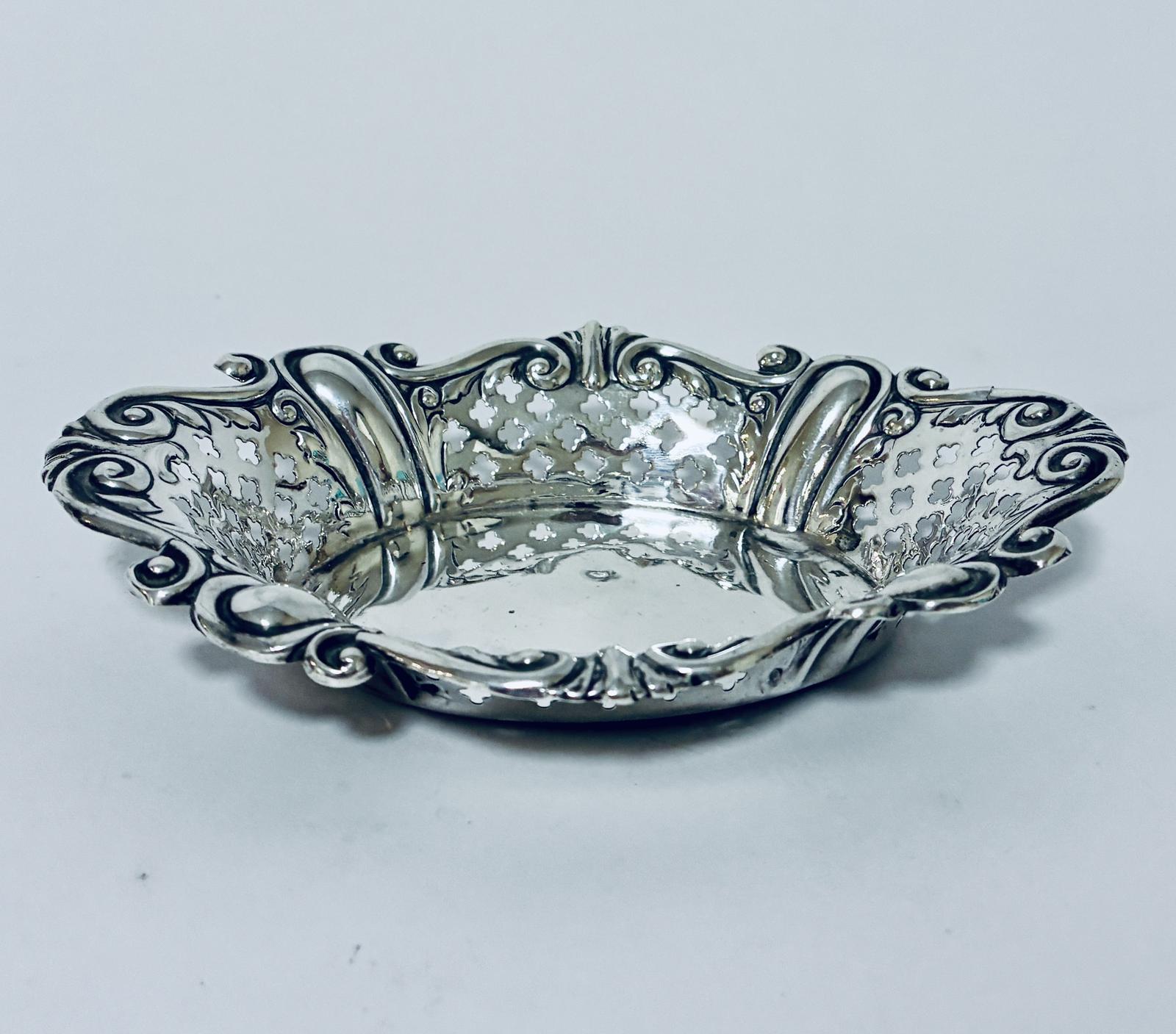 Antique Silver Bonbon Dish (1 of 10) Antique Silver Bonbon Dish (1 of 10)
