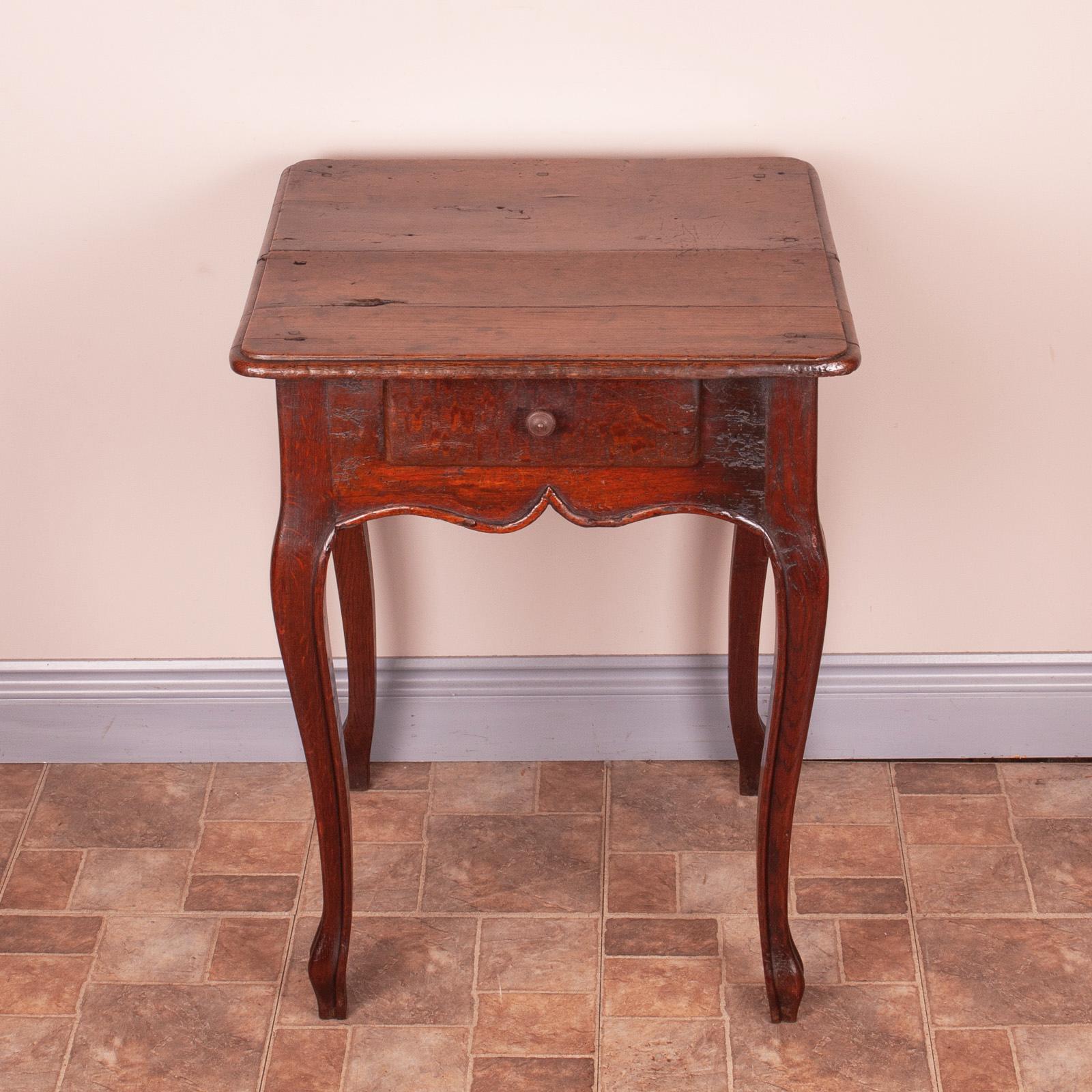 Rustic French Square Occasional Table with Drawer (1 of 9) Rustic French Square Occasional Table with Drawer (1 of 9)