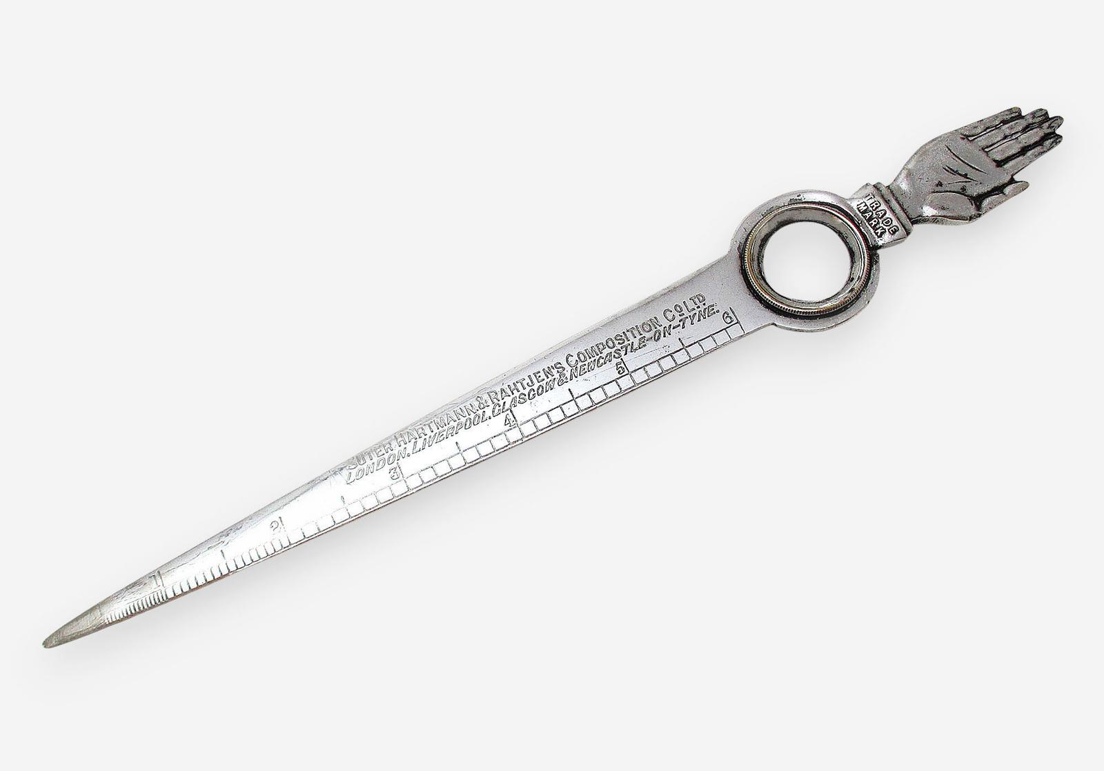 Unusual Art Deco Combination Silver Plated Letter Opener Magnifying Glass Ruler Suter Hartmann & Rahtjens (1 of 7) Unusual Art Deco Combination Silver Plated Letter Opener Magnifying Glass Ruler Suter Hartmann & Rahtjens (1 of 7)