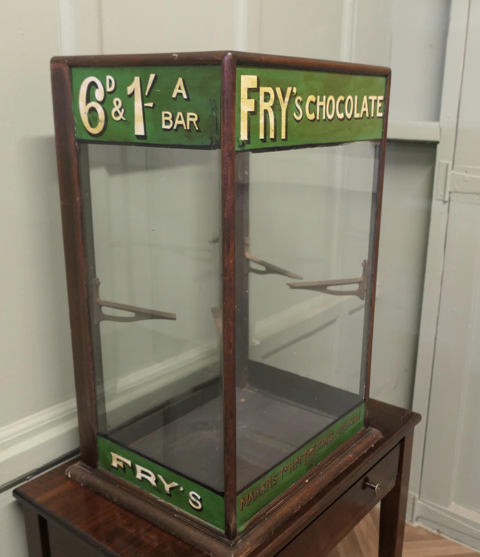 Edwardian Fry’s Counter Top Shop Display Cabinet (1 of 6)