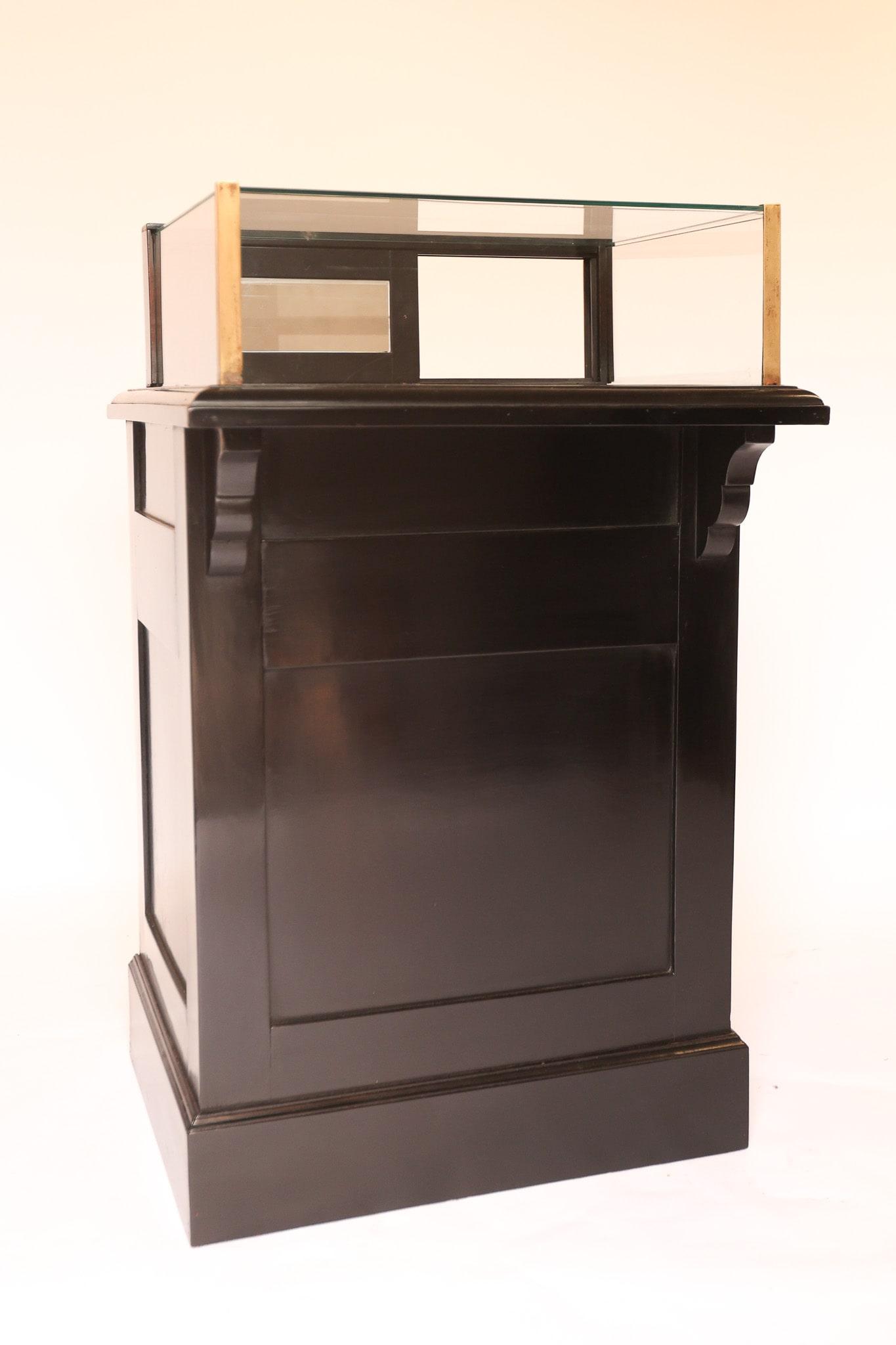 Edwardian Ebonised Shop Display Cabinet (1 of 6) Edwardian Ebonised Shop Display Cabinet (1 of 6)