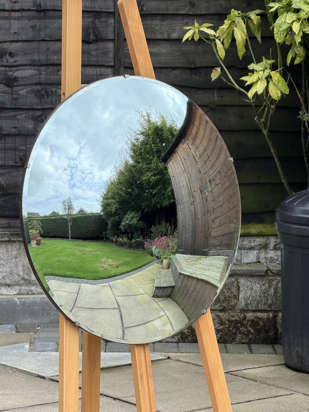 Large Deco Convex Mirror (1 of 4) Large Deco Convex Mirror (1 of 4)