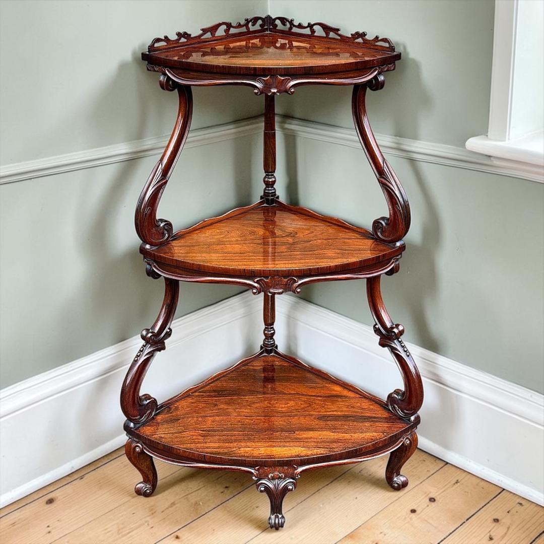 Victorian Rosewood Corner Whatnot (1 of 17) Victorian Rosewood Corner Whatnot (1 of 17)