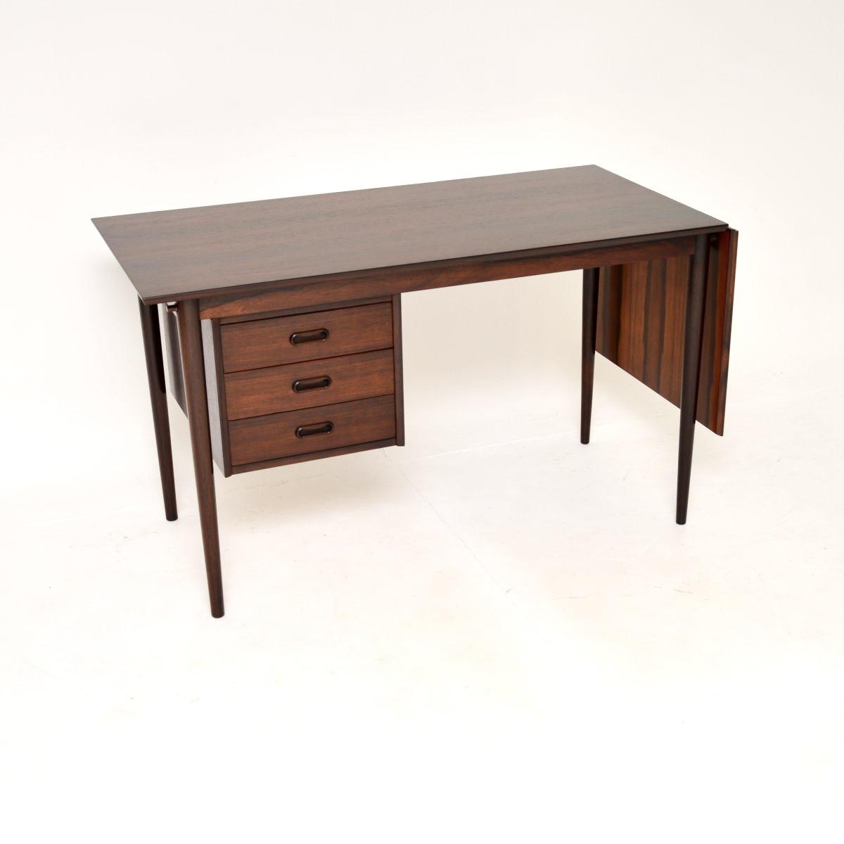Vintage Danish Rosewood Drop Leaf Desk (1 of 12)