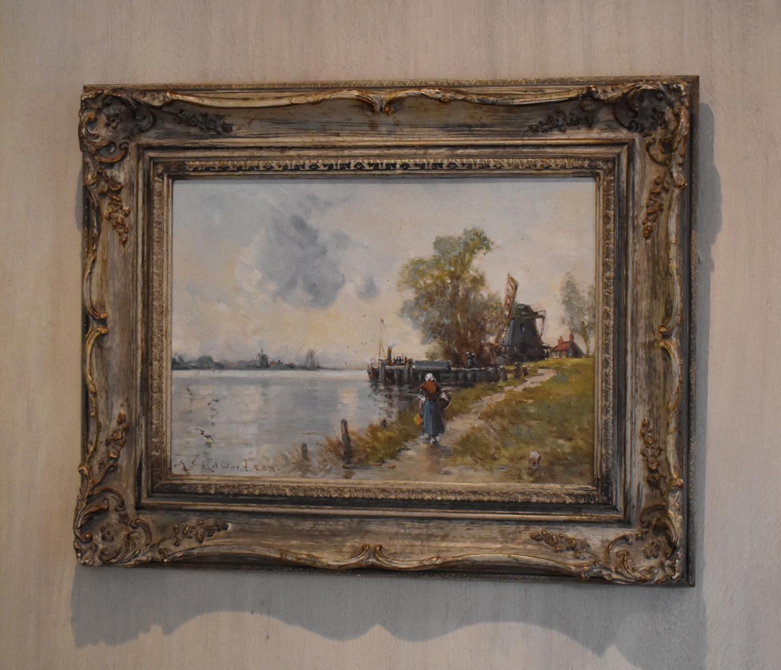 Oil Painting by Alfred Sanderson Edward RBA (1 of 9) Oil Painting by Alfred Sanderson Edward RBA (1 of 9)