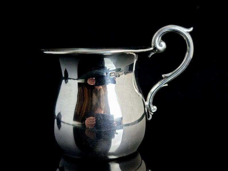 Antique Sterling Silver Christening Mug - Art Deco (1 of 10)