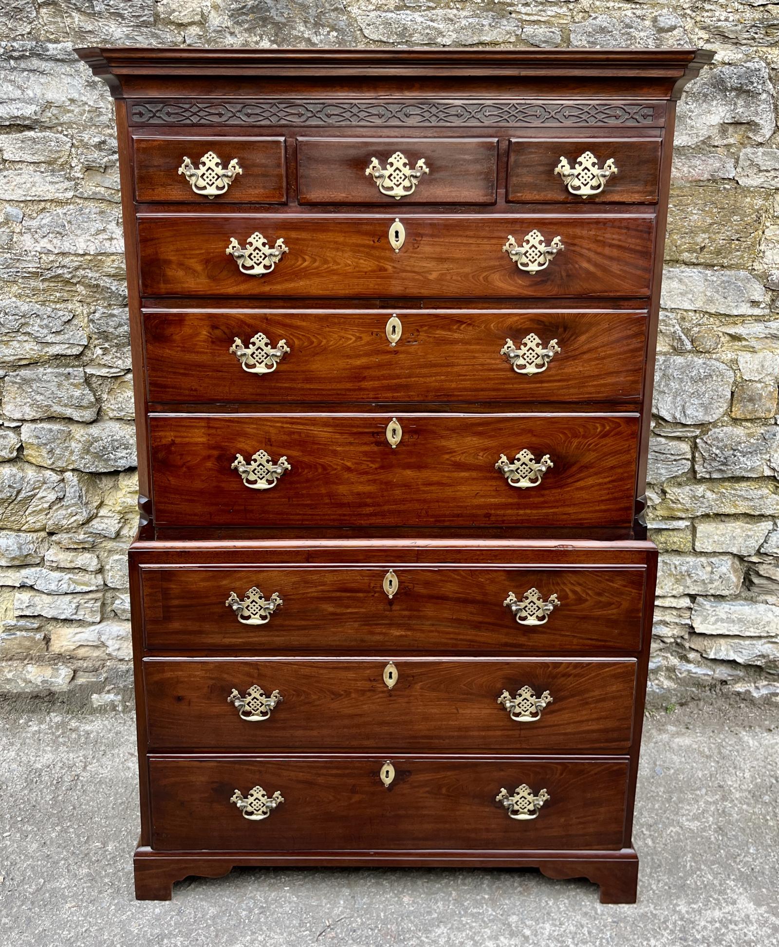 Small Georgian Mahogany Chest on Chest (1 of 20) Small Georgian Mahogany Chest on Chest (1 of 20)