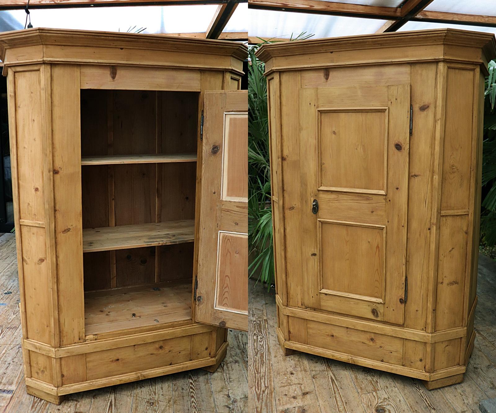 Old Georgian Pine Cupboard- Linen / Larder / Food / Wardrobe (1 of 14)