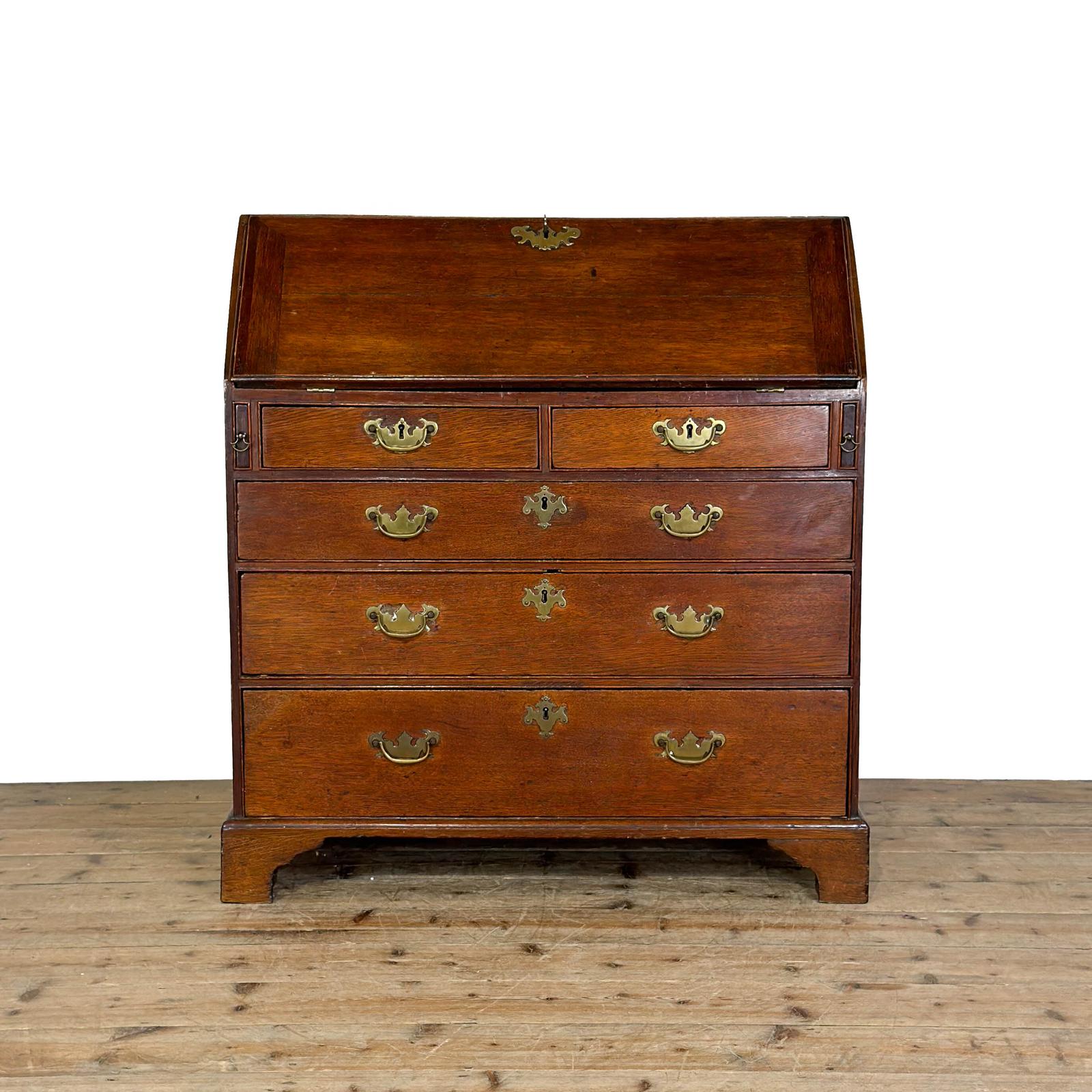Antique 18th Century Oak Bureau (1 of 8) Antique 18th Century Oak Bureau (1 of 8)