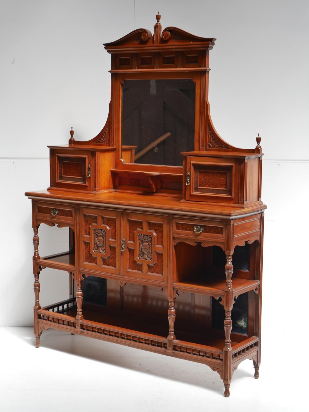 Fine Walnut Amboyna Sideboard (1 of 14)