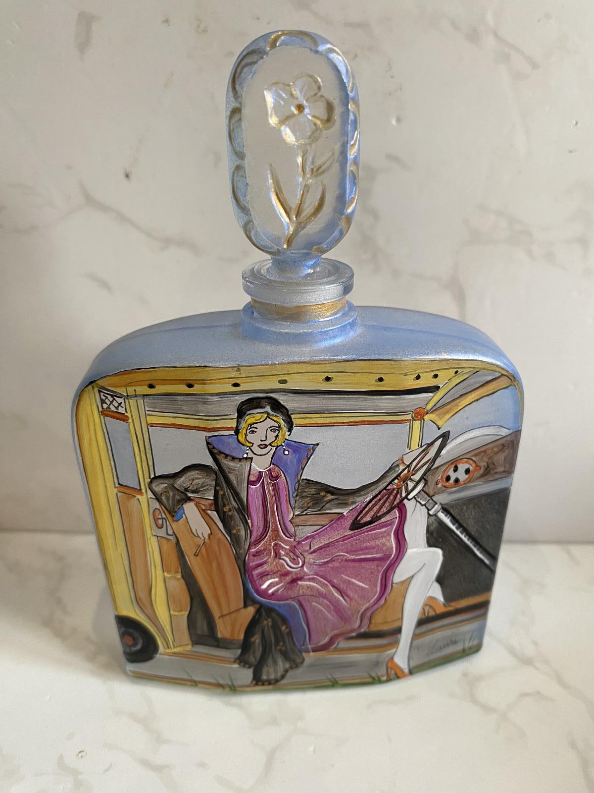 Laure Chanille French Art Glass Perfume Bottle Hand Painted Art Deco Flapper No 047 (1 of 5) Laure Chanille French Art Glass Perfume Bottle Hand Painted Art Deco Flapper No 047 (1 of 5)