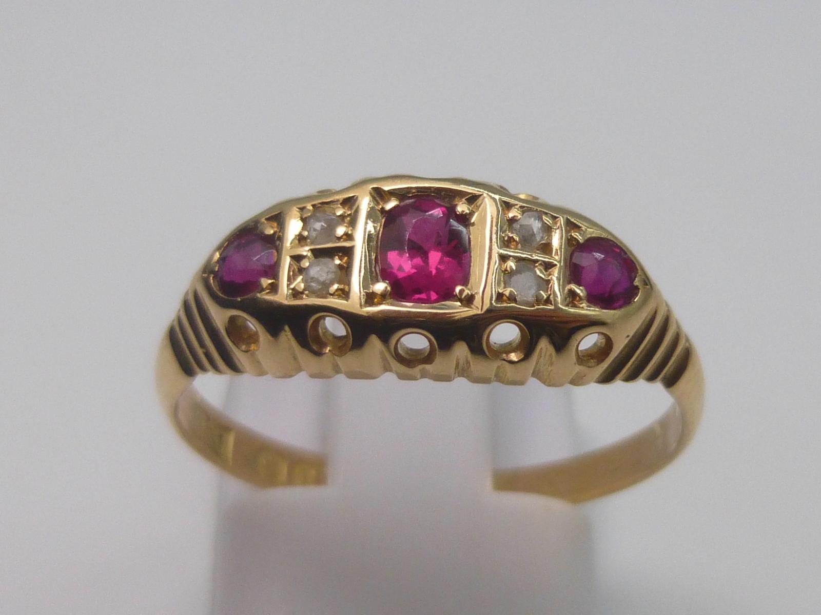 Gold Diamond & Ruby Ring (1 of 7)
