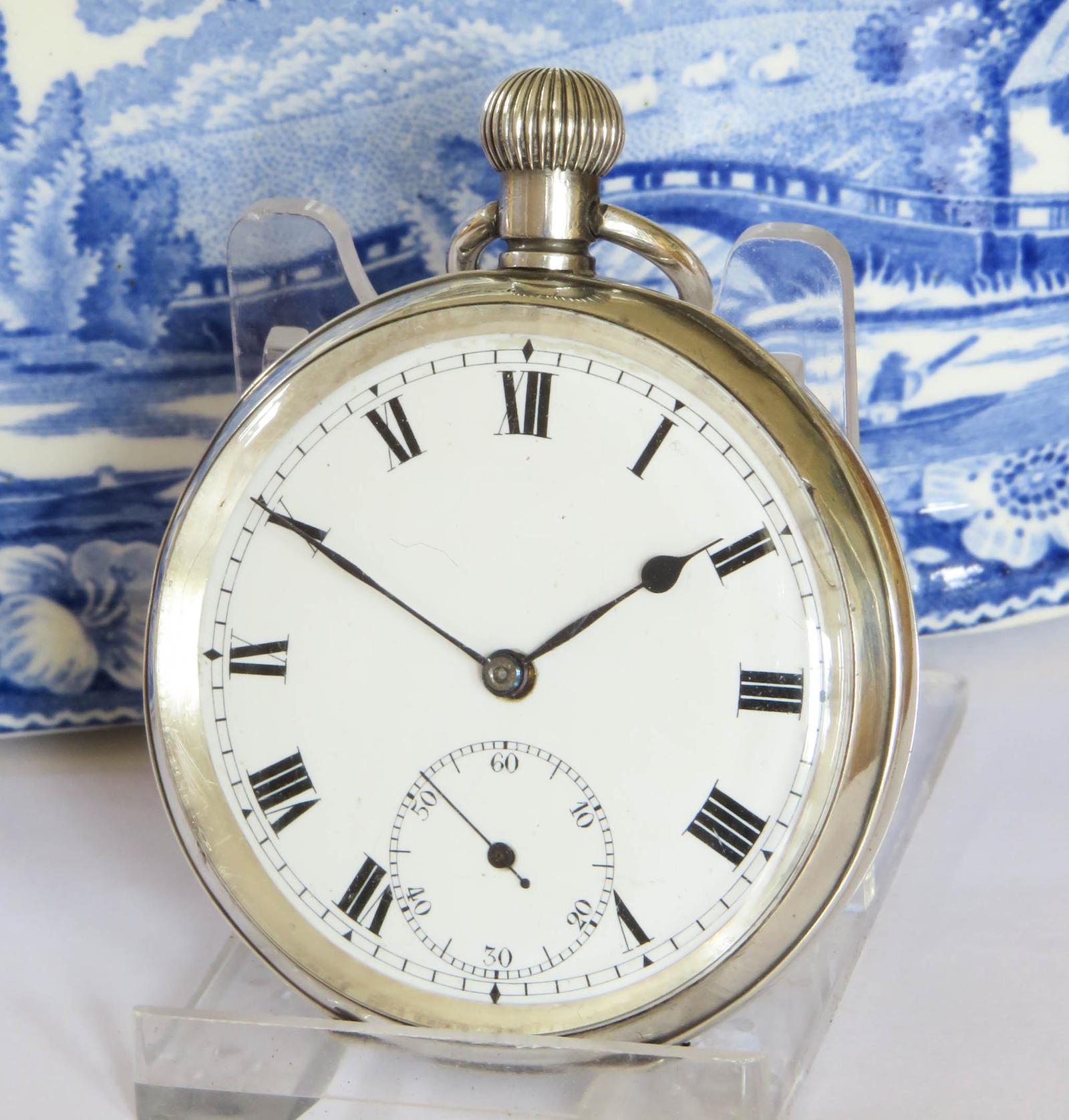 Pocket Watch: Antique Silver Record Pocket Watch 1918 (1 of 5) Pocket Watch: Antique Silver Record Pocket Watch 1918 (1 of 5)