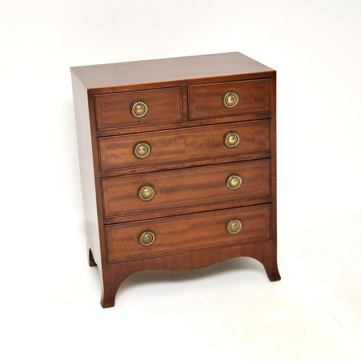 Inlaid Mahogany Chest of Drawers (1 of 11)