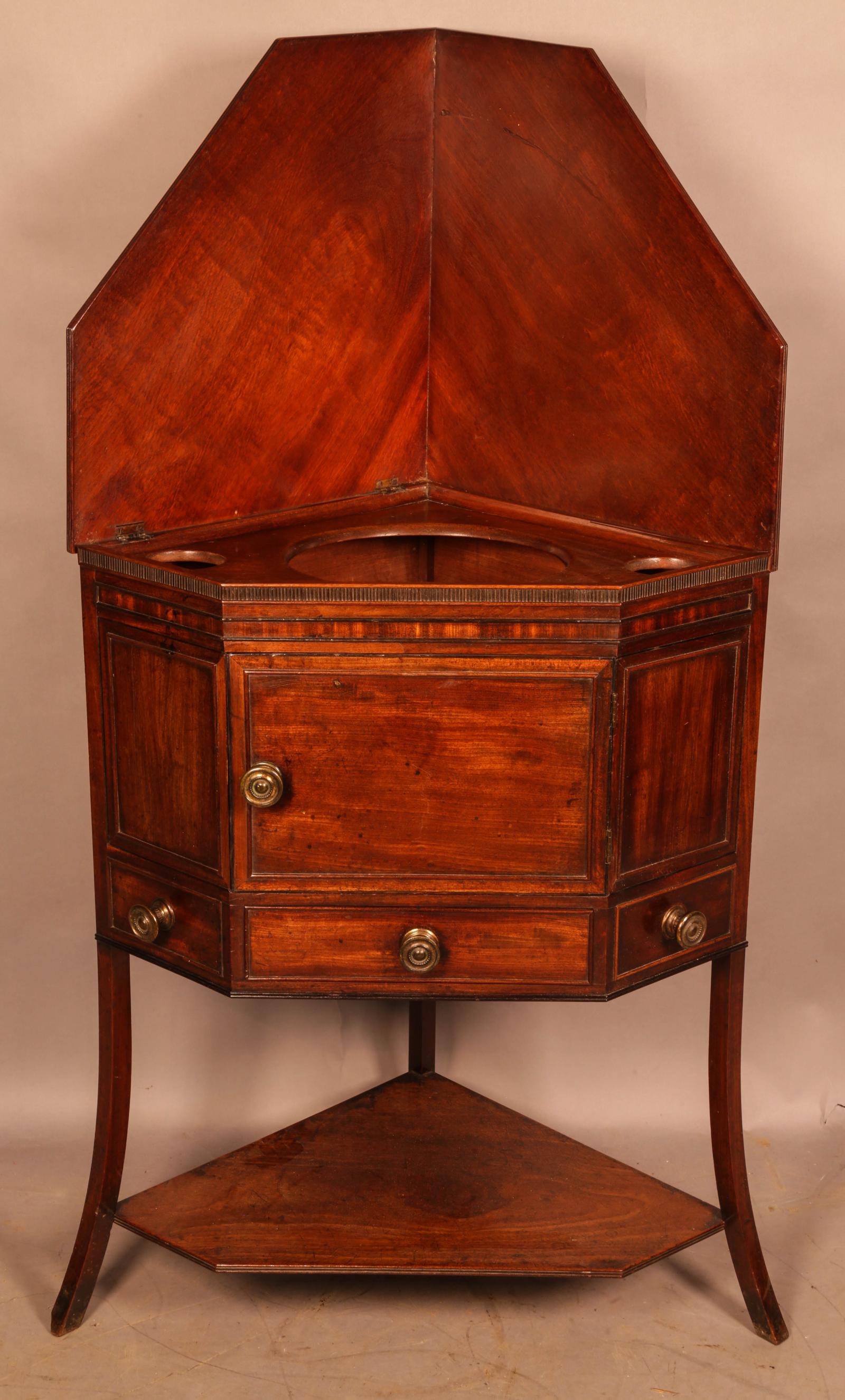 18th Century Mahogany Washstand (1 of 1)