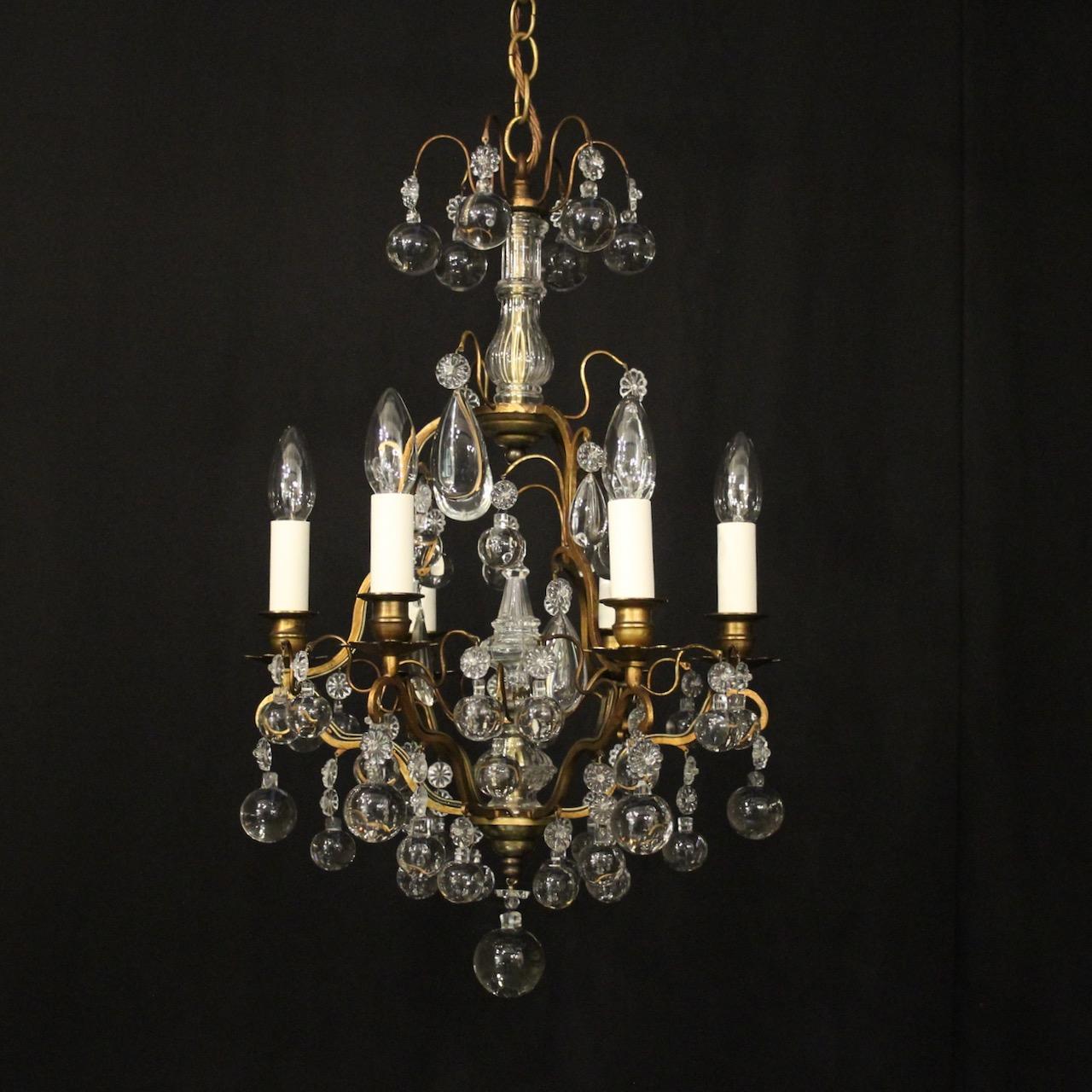 French Gilded 6 Light Antique Chandelier (1 of 10) French Gilded 6 Light Antique Chandelier (1 of 10)