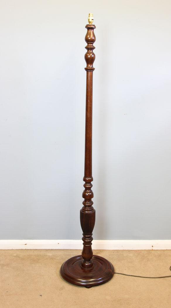 Mahogany Floor Standard Lamp c.1930 (1 of 8) Mahogany Floor Standard Lamp c.1930 (1 of 8)
